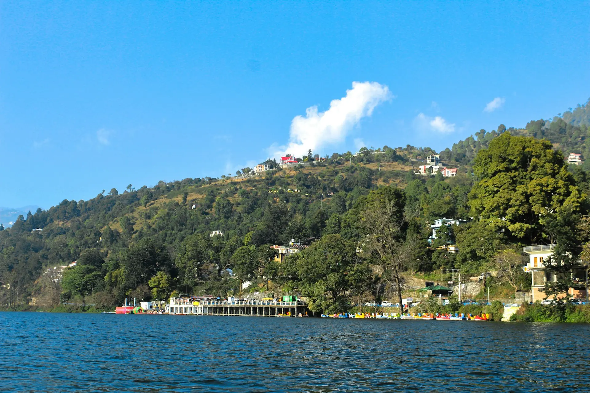 white and brown building near body of water during daytime